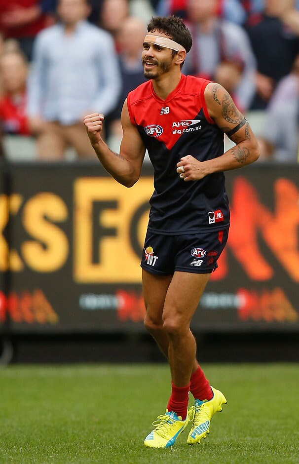 AFL 2016 Rd 01 - Melbourne v GWS Giants Jeff Garlett kicked two goals in the win over the Giants - ${keywords}